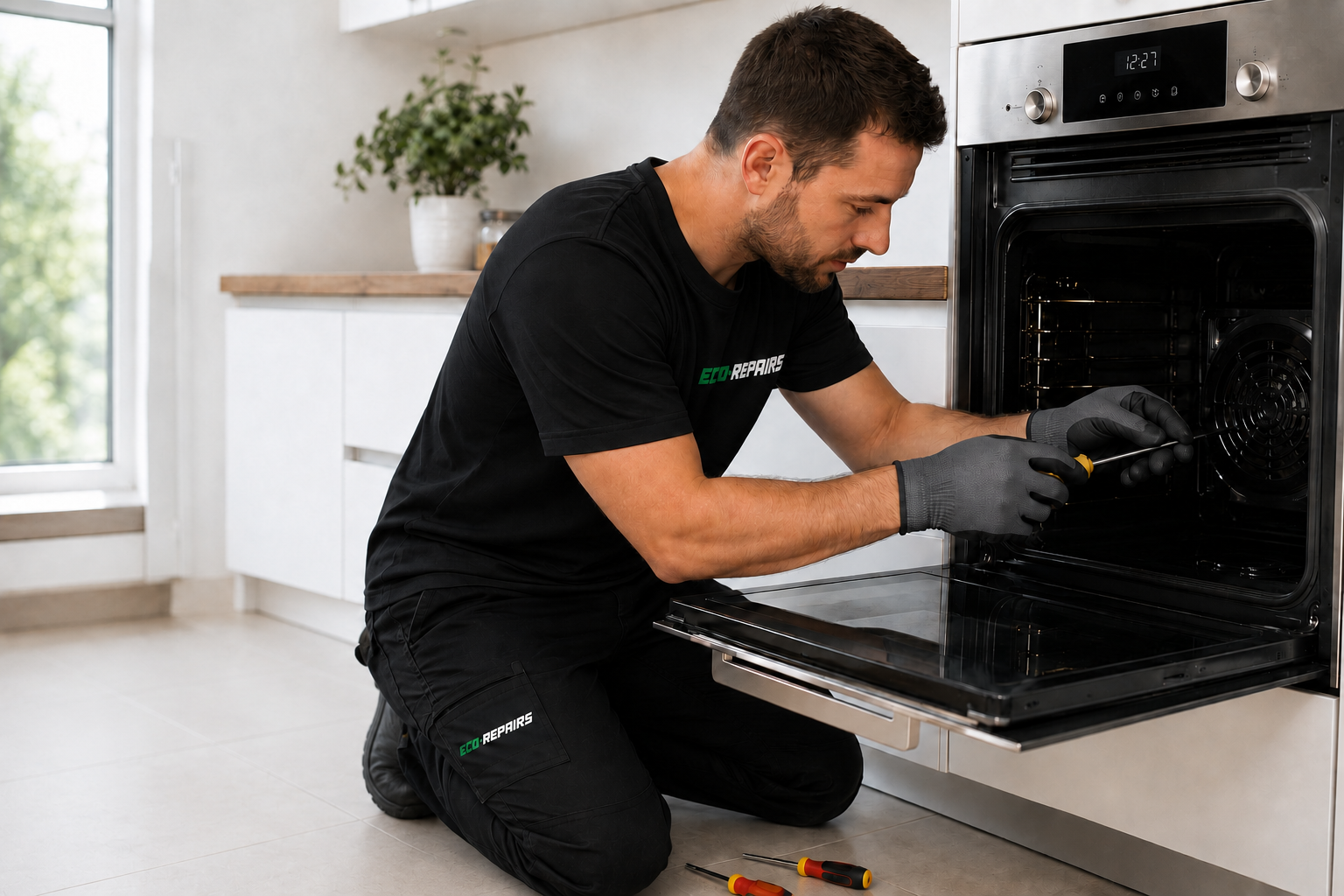 Eco Repairs engineer fixing appliance in London
